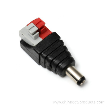 Male DC Power Connector with Screwless Terminal